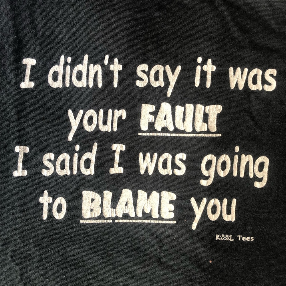 Vintage Kool Tees 90’s Y2K Novelty Tee XL Black & White